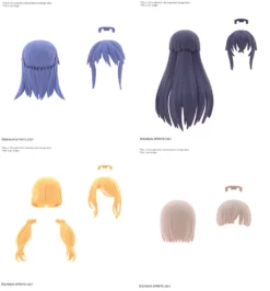 30ms - Option Hair Style Parts Vol.8 All 4 Types - Model Kit
