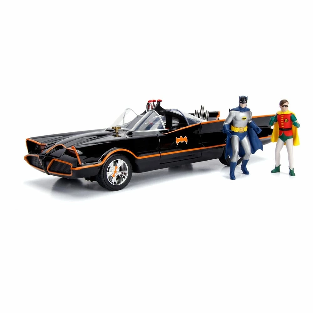 Jada Toys Batman 1/18 1966 Batmobile Métal Avec Figurines 3 Jada Toys Batman 1/18 1966 Batmobile Métal Avec Figurines