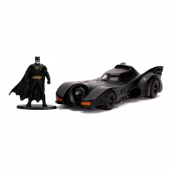 Jada Toys Batman 1989 1/32 Hollywood Rides 1989 Batmobile Métal Avec Figurine