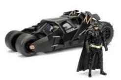 Jada Toys Batman The Dark Knight 1/24 2008 Batmobile Métal Avec Figurine