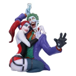 NEMESIS NOW Dc Comics Buste The Joker Avec Harley Quinn 37 Cm