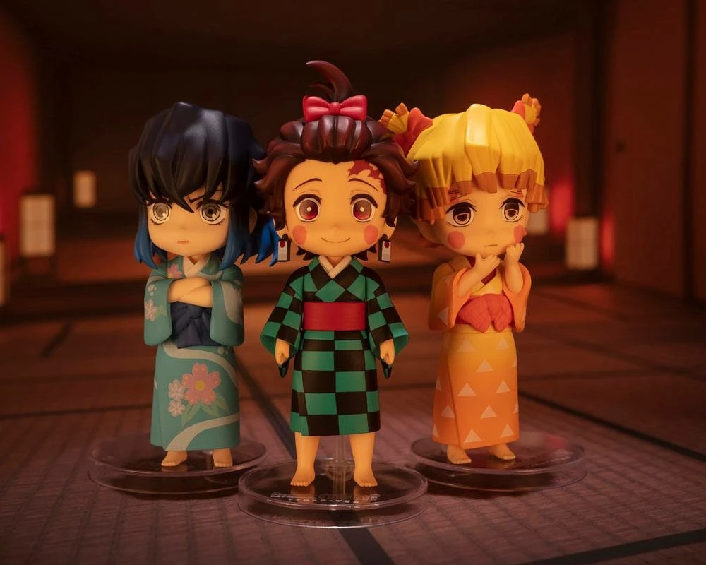 Demon Slayer : Kimetsu No Yaiba Figurines Figuarts Mini Entertainment District Arc Set (sumiko, Zenko, Inoko) 9 Cm 3 Demon Slayer : Kimetsu No Yaiba Figurines Figuarts Mini Entertainment District Arc Set (sumiko, Zenko, Inoko) 9 Cm