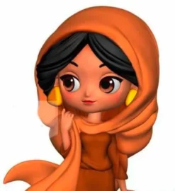 BANPRESTO Disney Aladdin - Q Posket Mini Jasmine - 7cm