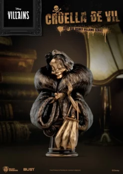 BEAST KINGDOM Disney Villains Series Buste Pvc Cruella De Vil 16 Cm