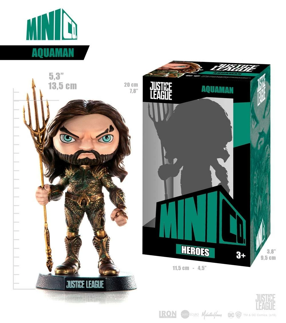 Figurine Mini Co. Heroes : Justice League - Aquaman 7 Figurine Mini Co. Heroes : Justice League - Aquaman – Image 5