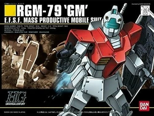 Bandai Gundam - Hguc 1/144 Rgm-79 Gm - Model Kit 3 Bandai Gundam - Hguc 1/144 Rgm-79 Gm - Model Kit