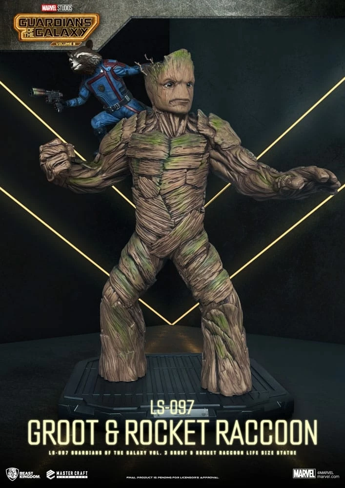 BEAST KINGDOM Les Gardiens De La Galaxie 3 Statuette 1/1 Groot & Rocket Raccoon 220 Cm 2 BEAST KINGDOM Les Gardiens De La Galaxie 3 Statuette 1/1 Groot & Rocket Raccoon 220 Cm