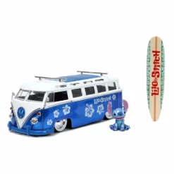 Jada Toys Lilo & Stitch 1/24 Hollywood Rides 1962 Vw Bus Avec Stitch Figurine