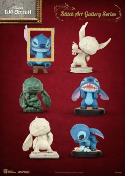 BEAST KINGDOM Lilo & Stitch Assotiment Figurines Mini Egg Attack 8 Cm Stitch Art Gallery Series (6)