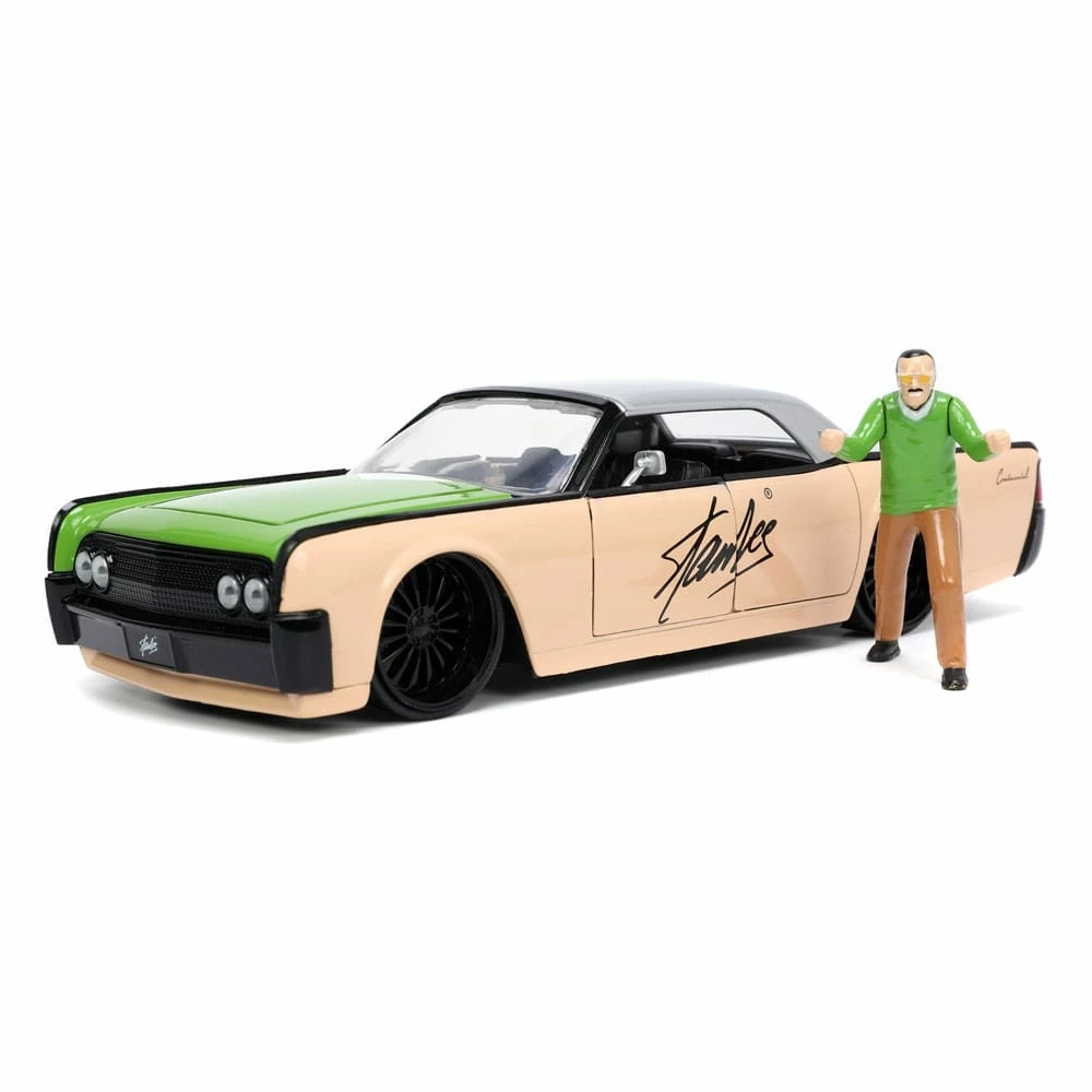 Jada Toys Marvel 1/24 Hollywood Rides 1963 Lincoln Continental Avec Stan Lee Figurine 3 Jada Toys Marvel 1/24 Hollywood Rides 1963 Lincoln Continental Avec Stan Lee Figurine