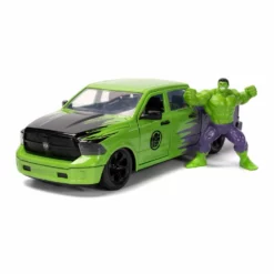Jada Toys Marvel 1/24 Hollywood Rides 2014 Ram 1500 Avec Hulk Figurine