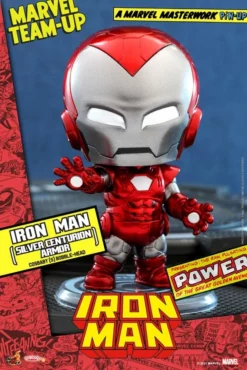 Hot Toys Marvel Comics Figurine Cosbaby (s) Iron Man (silver Centurion Armor) 10 Cm