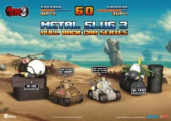 BEAST KINGDOM Metal Slug 3 Pull Back Car Series Set 4 Voitures à Friction