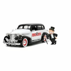 Jada Toys Monopoly 1/24 Hollywood Rides 1939 Chevrolet Master Deluxe Avec Monopoly Figurine