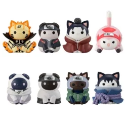 MegaHouse Naruto Shippuden Mega Cat Project Assortiment Trading Figures 3 Cm Nyaruto! Ver. Break Out! Fourth Great Ninja War (8)