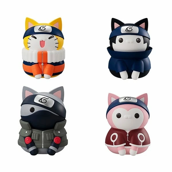 MegaHouse Naruto Shippuden Mega Cat Project Trading Figures Nyaruto! Reboot Team 7 Special Set 10 Cm 3 MegaHouse Naruto Shippuden Mega Cat Project Trading Figures Nyaruto! Reboot Team 7 Special Set 10 Cm