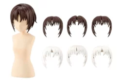 Kotobukiya Sousai Shojo Teien Accessoires 1/10 After School Short Wigs Type A White & Chocolate Brown