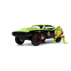 Jada Toys Teenage Mutant Ninja Turtles 1/24 Hollywood Rides 1967 Chevrolet Camaro Avec Raphael Figurine