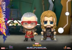 Hot Toys Thor : Ragnarok Figurines Cosbaby (s) Stan Lee & Thor 10 Cm