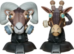 Unruly Designer Series Bustes Ram And Giraffe Guerilla Squadron Set By Freehand Profit 23 Cm