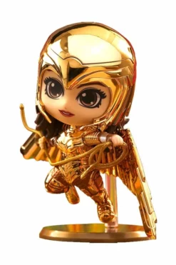 Hot Toys Wonder Woman 1984 Figurine Cosbaby (s) Golden Armor Wonder Woman (metallic Gold Version) 10 Cm